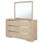 Ladera 6-drawer Bedroom Dresser and Mirror Light Elm - 225083M