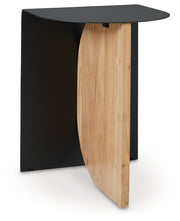 Ladgate Black/Natural Accent Table - A4000628