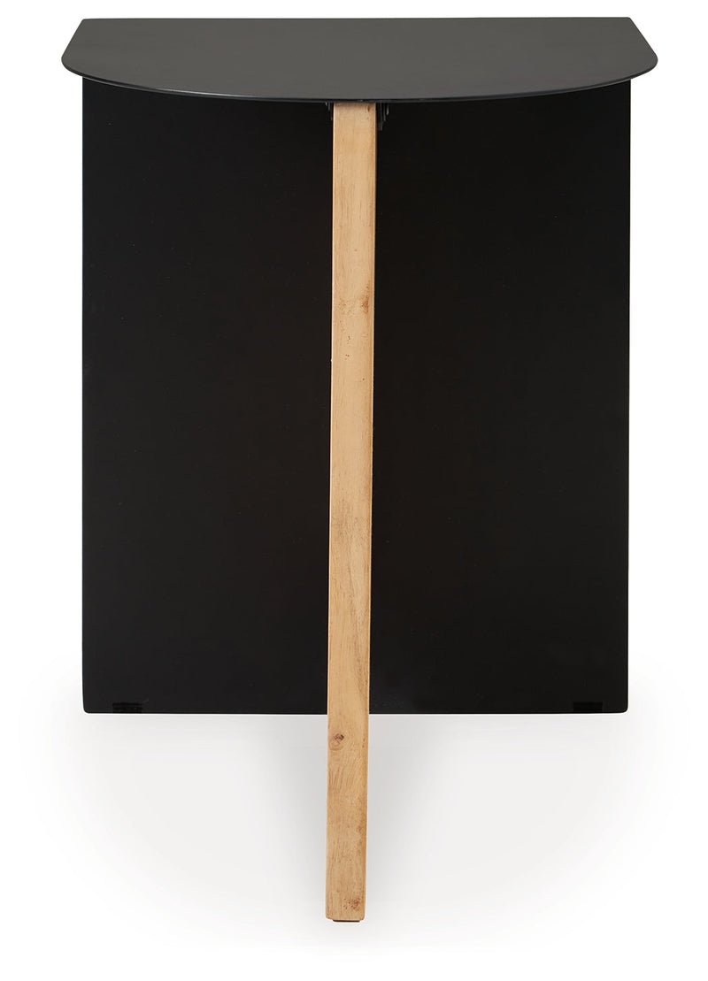 Ladgate Black/Natural Accent Table - A4000628