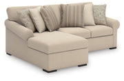 LadyMae Twill 2-Piece Sectional with Chaise - 59404S6