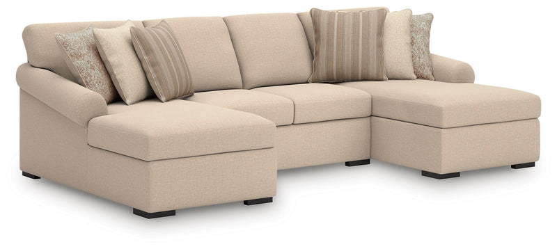 LadyMae Twill 3-Piece Sectional with Chaise - 59404S5