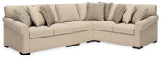 LadyMae Twill 4-Piece Sectional - 59404S9