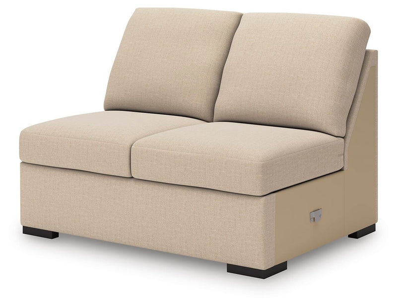 LadyMae Twill Armless Loveseat - 5940434