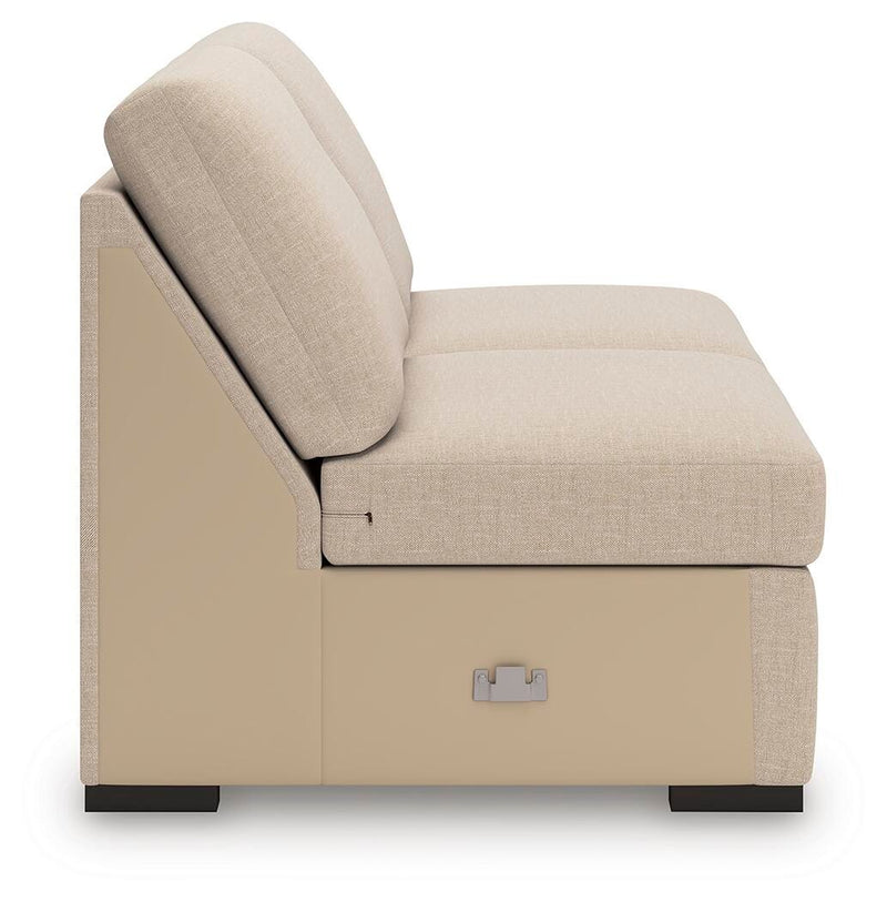 LadyMae Twill Armless Loveseat - 5940434