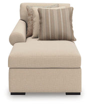 LadyMae Twill Left-Arm Facing Corner Chaise - 5940416