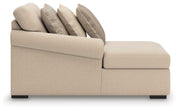 LadyMae Twill Left-Arm Facing Corner Chaise - 5940416