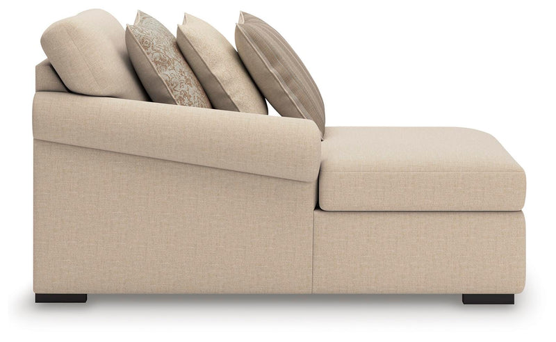 LadyMae Twill Left-Arm Facing Corner Chaise - 5940416