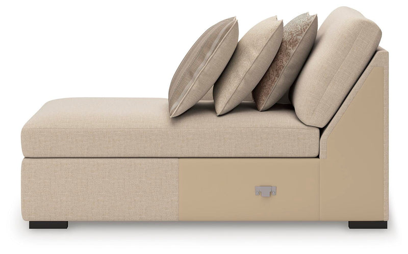 LadyMae Twill Left-Arm Facing Corner Chaise - 5940416