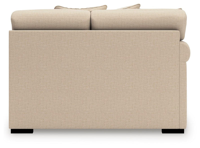 LadyMae Twill Left-Arm Facing Loveseat - 5940455