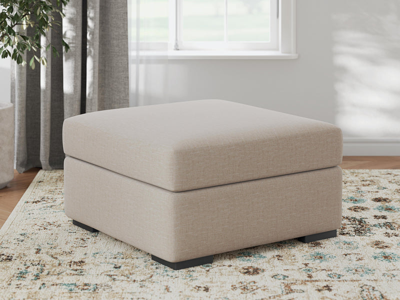 LadyMae Twill Oversized Accent Ottoman - 5940408