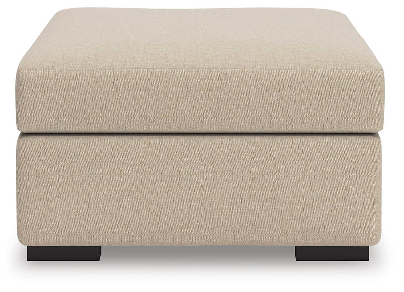 LadyMae Twill Oversized Accent Ottoman - 5940408