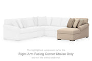LadyMae Twill Right-Arm Facing Corner Chaise - 5940417