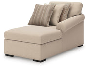 LadyMae Twill Right-Arm Facing Corner Chaise - 5940417