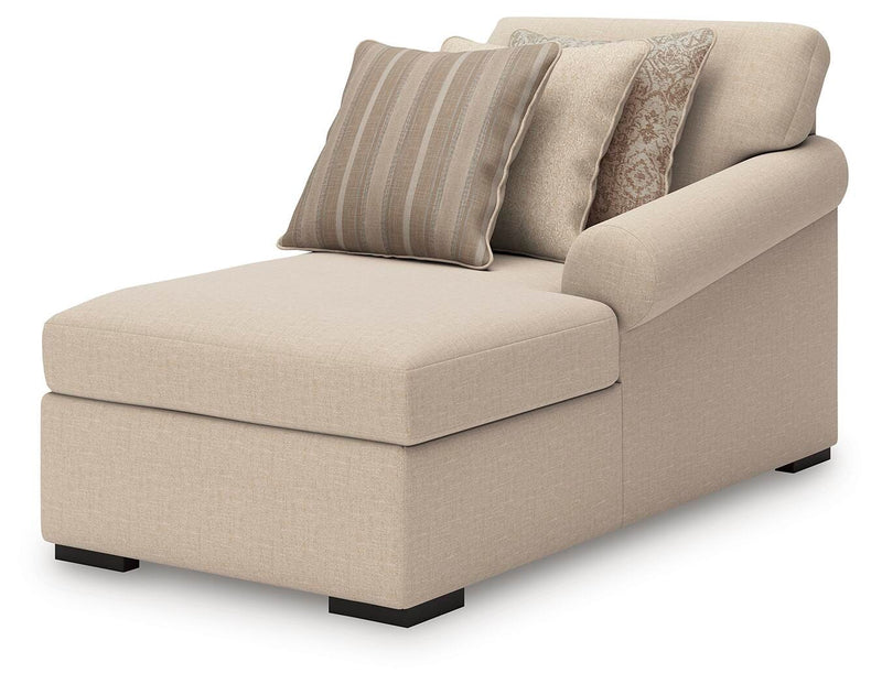 LadyMae Twill Right-Arm Facing Corner Chaise - 5940417
