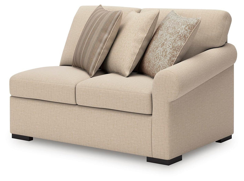 LadyMae Twill Right-Arm Facing Loveseat - 5940456
