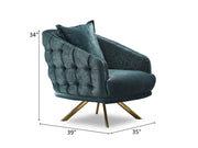 Laguna 35" Wide Tufted Armchair - Gate FurnitureAccent Chairs