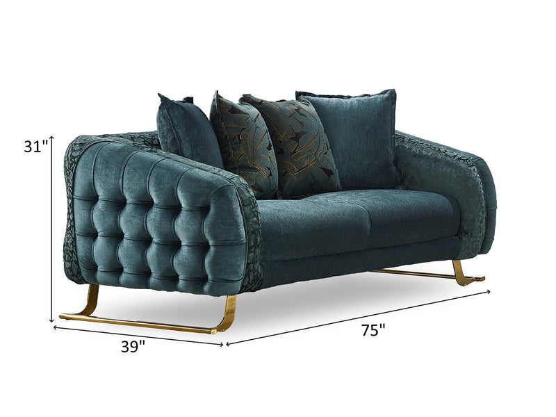 Laguna 75" Wide Tufted Loveseat - Gate FurnitureLoveseat