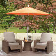 Laguna Heights 2 Outdoor Recliners and End Table in Beige - PKG025318