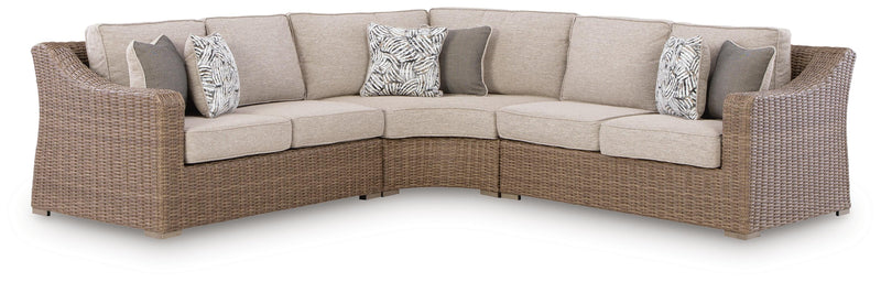 Laguna Heights Beige 3-Piece Outdoor Sectional - PCP790P1