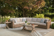 Laguna Heights Beige 4-Piece Outdoor Sectional - PCP790P2