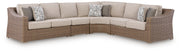 Laguna Heights Beige 4-Piece Outdoor Sectional - PCP790P2