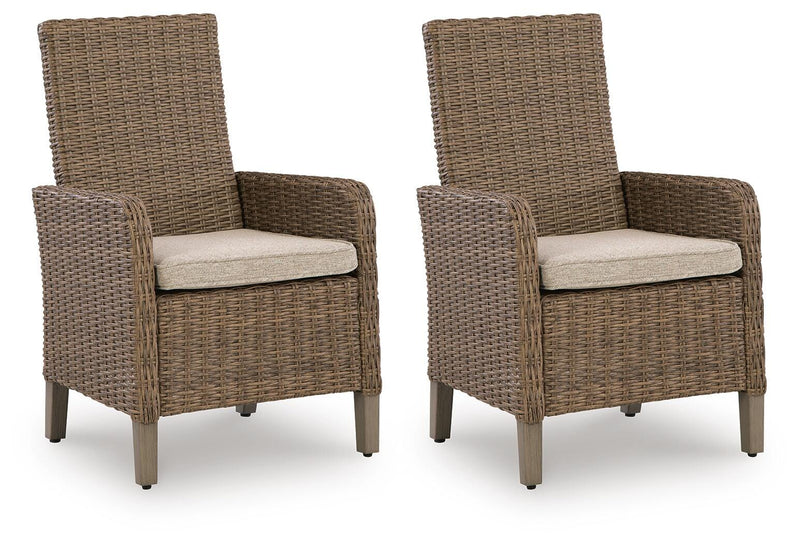 Laguna Heights Beige Arm Chair with Cushion (Set of 2) - PCP790-601A