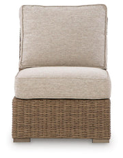 Laguna Heights Beige Outdoor Armless Chair with Cushion - PCP790-846