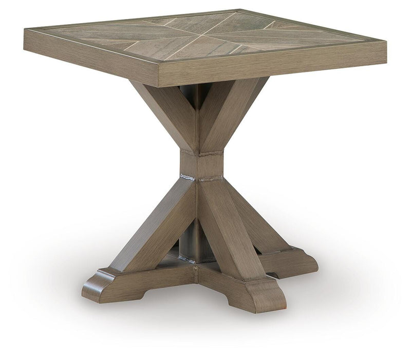 Laguna Heights Beige Outdoor End Table - PCP790-702