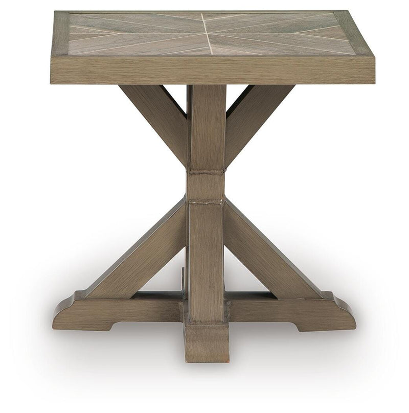 Laguna Heights Beige Outdoor End Table - PCP790-702