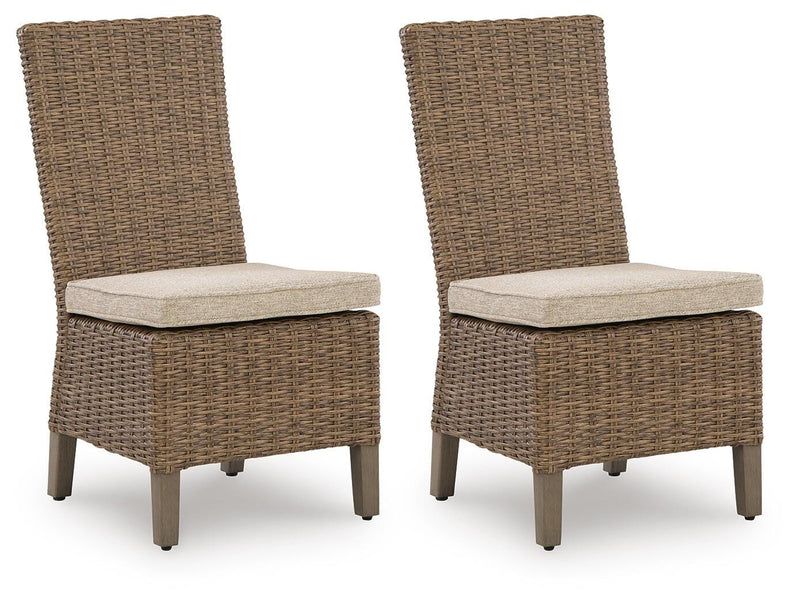 Laguna Heights Beige Side Chair with Cushion (Set of 2) - PCP790-601