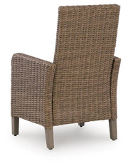 Laguna Heights Outdoor Dining Table and 4 Chairs and Bench in Beige - PKG024602