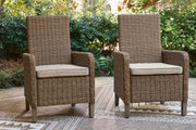 Laguna Heights Outdoor Dining Table and 4 Chairs and Bench in Beige - PKG024602