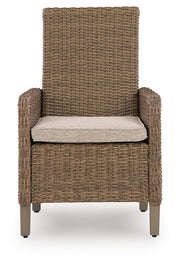 Laguna Heights Outdoor Dining Table and 4 Chairs and Bench in Beige - PKG024602