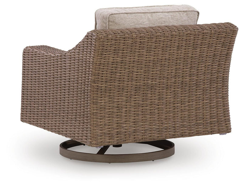 Laguna Heights Outdoor Sofa with 2 Lounge Chairs in Beige - PKG024606