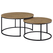 Lainey 2-piece Round Nesting Coffee Table Mango - 736030