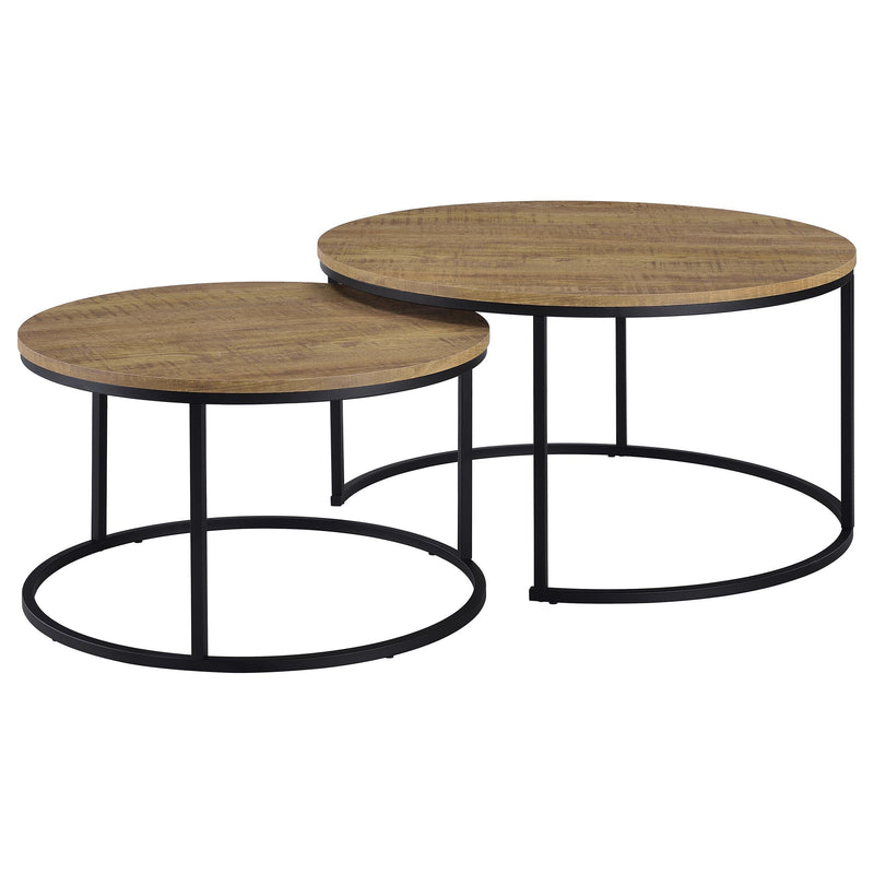 Lainey 2-piece Round Nesting Coffee Table Mango - 736030
