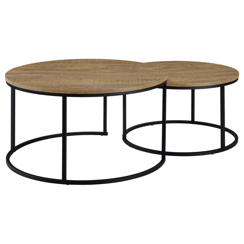 Lainey 2-piece Round Nesting Coffee Table Mango - 736030