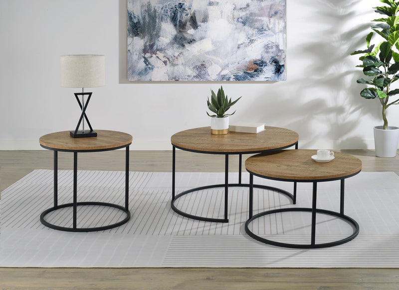 Lainey Round Occasional Side End Table Mango - 736037
