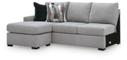 Lakepoint Nickel Left-Arm Facing Sofa Chaise - 6680402