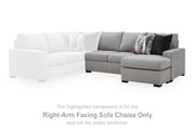 Lakepoint Nickel Right-Arm Facing Sofa Chaise - 6680403