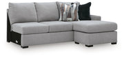 Lakepoint Nickel Right-Arm Facing Sofa Chaise - 6680403
