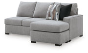 Lakepoint Nickel Right-Arm Facing Sofa Chaise - 6680403