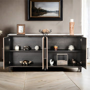 Lakeside Black/Natural Cabinet - FM39003BK-SV