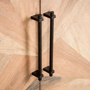 Lakeside Black/Natural Cabinet - FM39003BK-SV