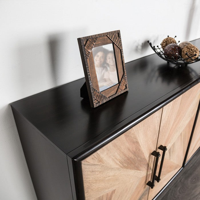 Lakeside Black/Natural Cabinet - FM39003BK-SV