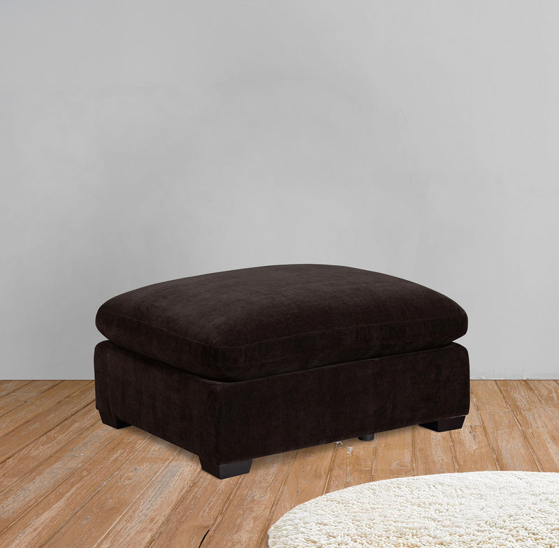 Lakeview Rectangular Upholstered Ottoman Dark Chocolate - 551466