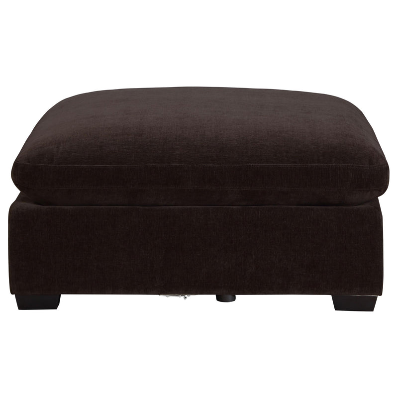 Lakeview Rectangular Upholstered Ottoman Dark Chocolate - 551466