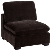 Lakeview Upholstered Armless Chair Dark Chocolate - 551464