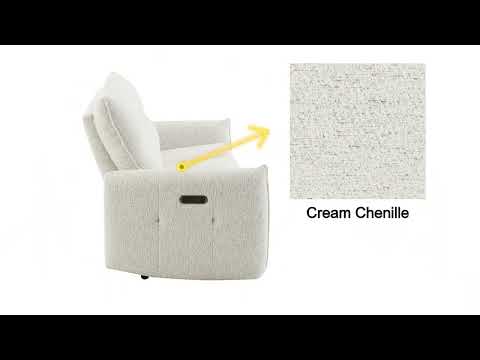 Lalisa Power Motion Loveseat w/USB Port - LV04781