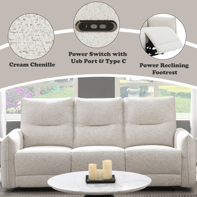 Lalisa Power Motion Sofa w/USB Port - LV04780